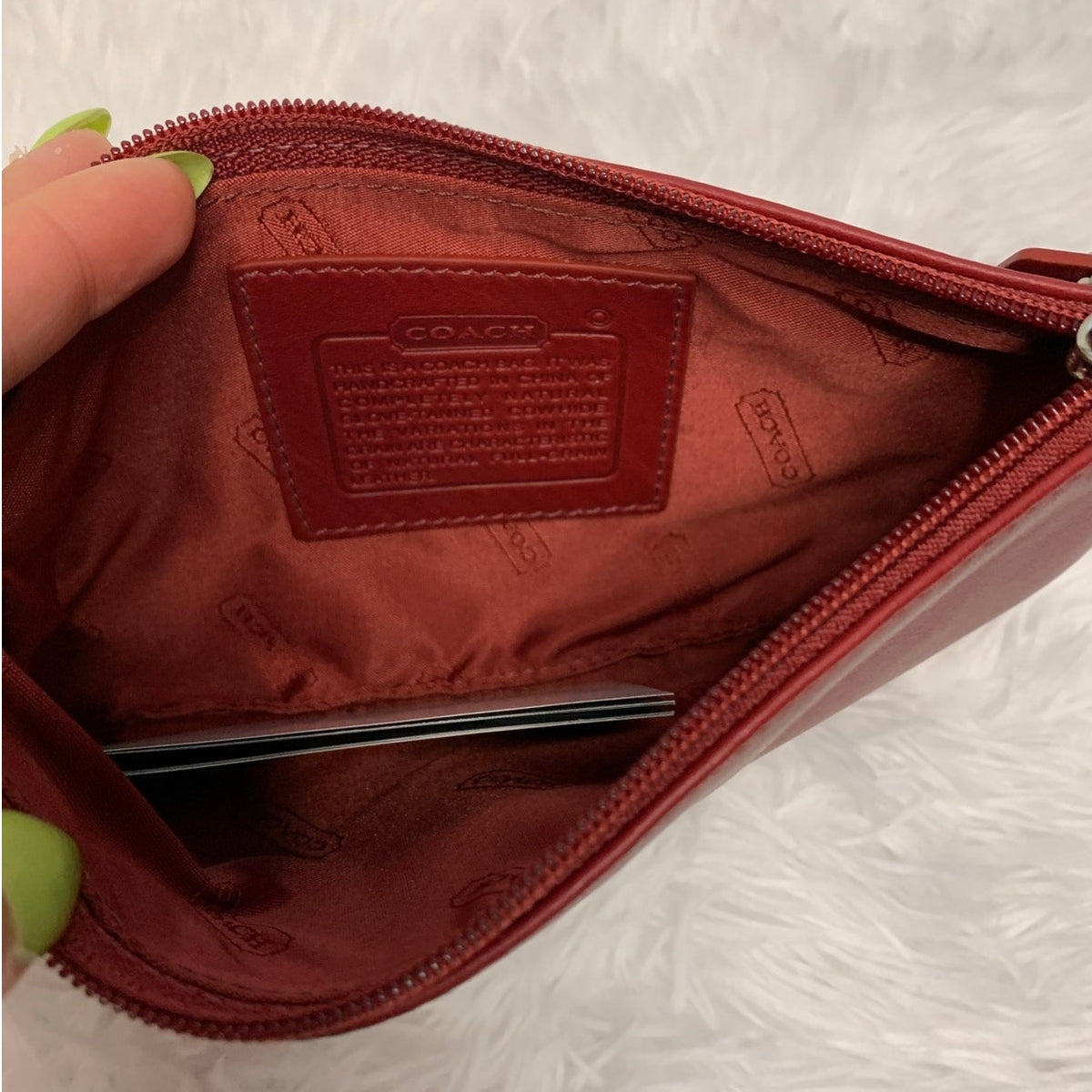 Coach Skinny Pouch Cosmetic Case Style 6990