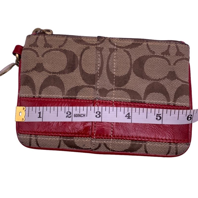 COACH Canvas Signature Wristlet