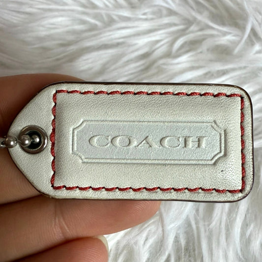 1.5" y2k COACH Vintage  Fob Bag Charm Hang tag Hangtag