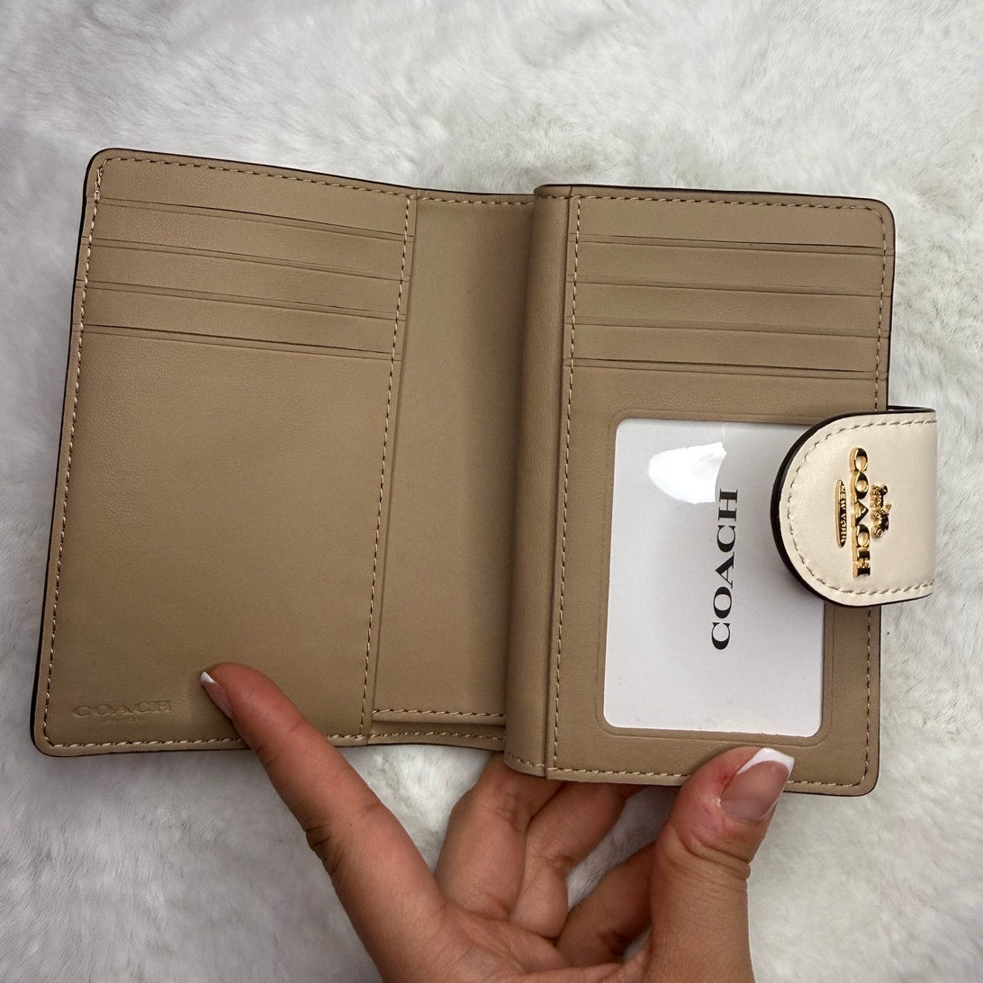 COACH Medium Corner Zip Wallet with Ornament Print