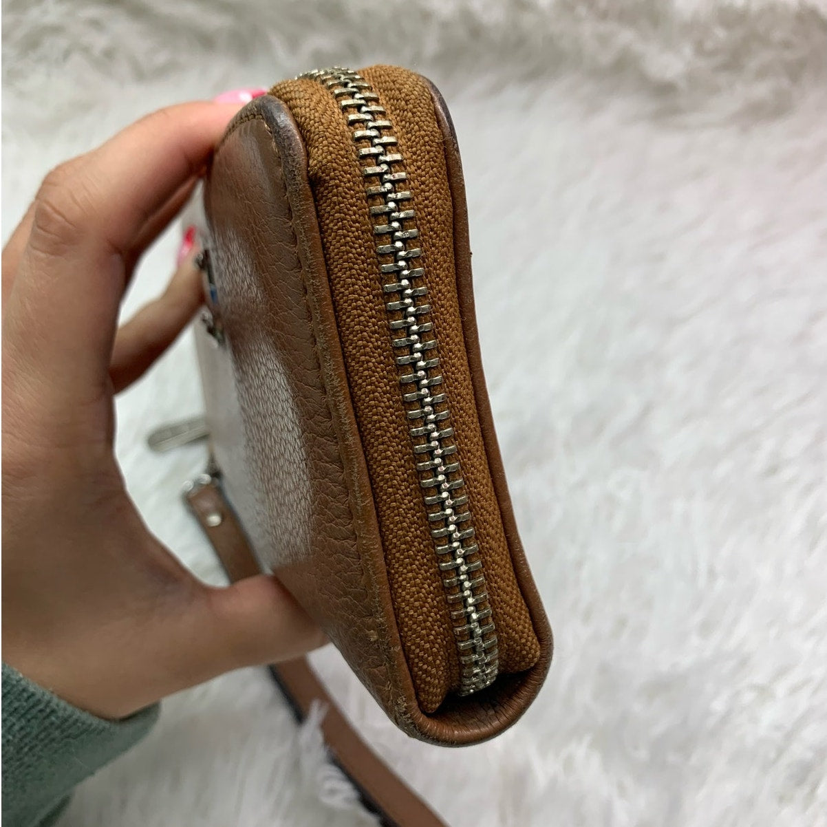 Michael Kors Brown Zip Around Wallet