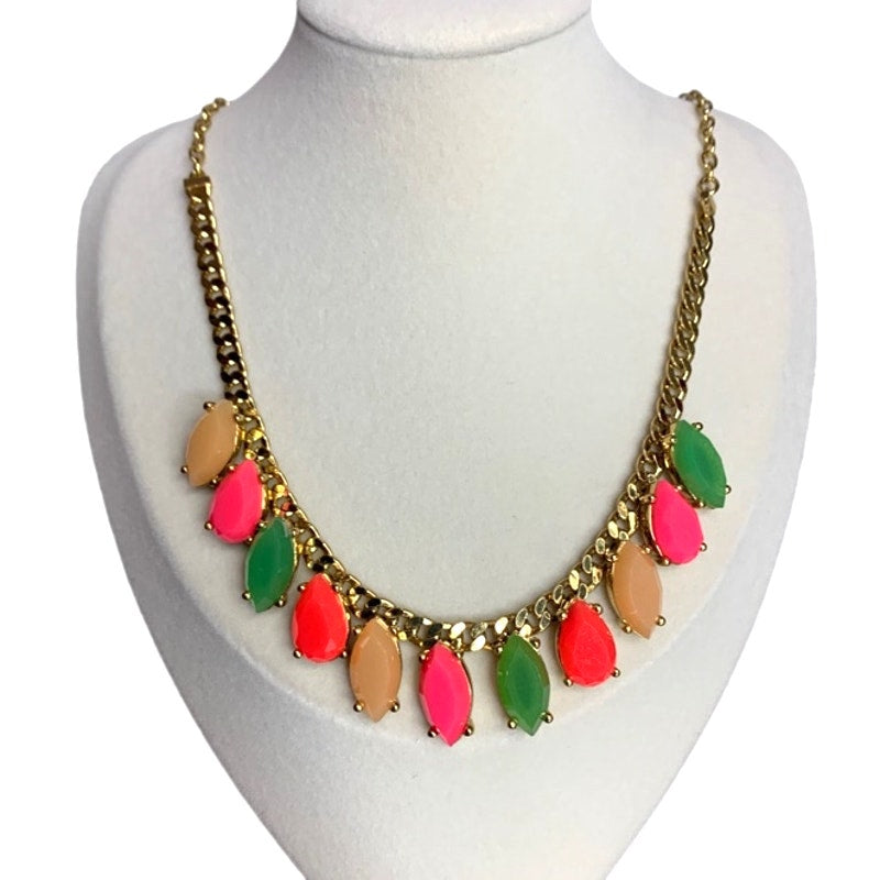 KATE SPADE New York Garden of Paris Stone Frontal Necklace