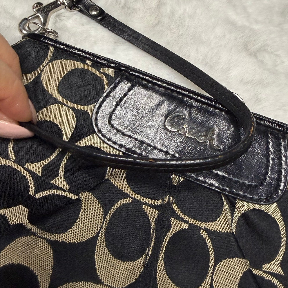y2k COACH Black Wristlet