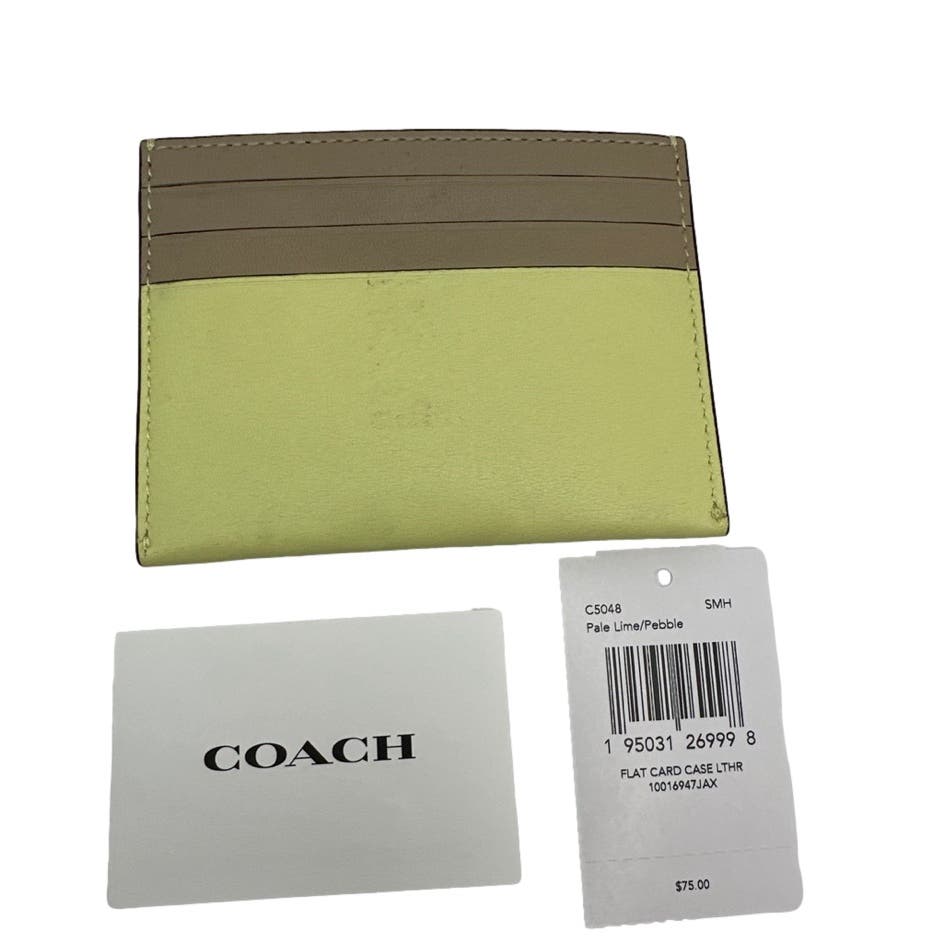 NWT COACH Flat Card Case