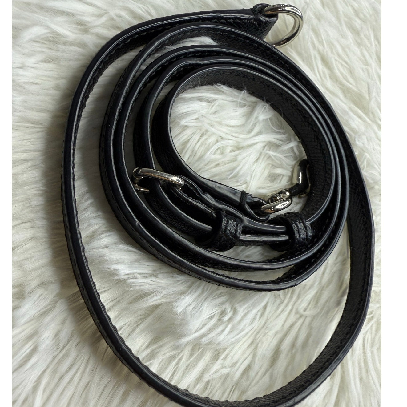 Coach Black Silver Replacement Strap