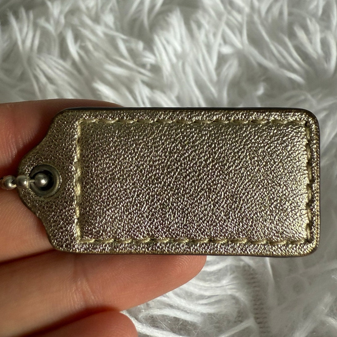 1.5” COACH  Fob Bag Charm Hang tag Hangtag