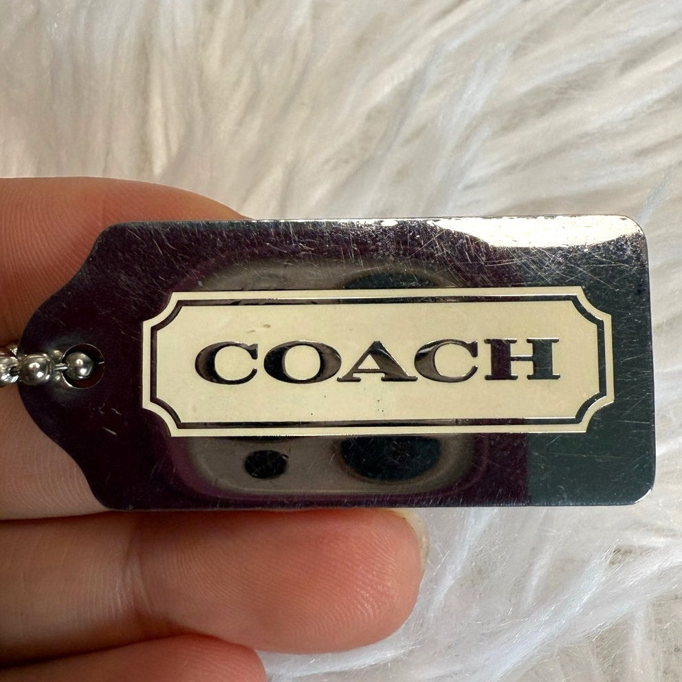 1.5” COACH  Fob Bag Charm Hang tag Hangtag