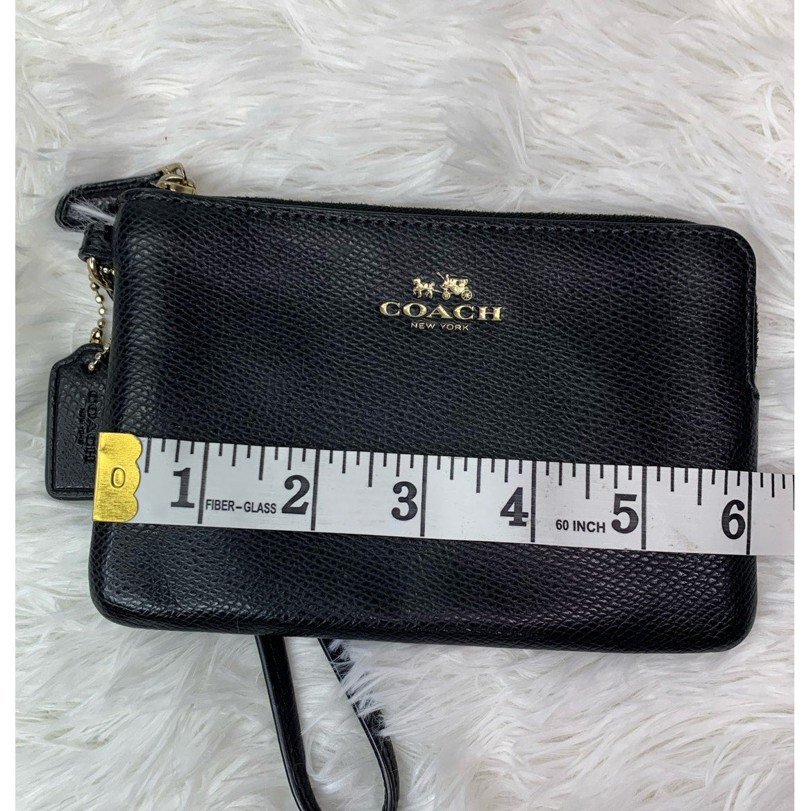 COACH Black Wristlet