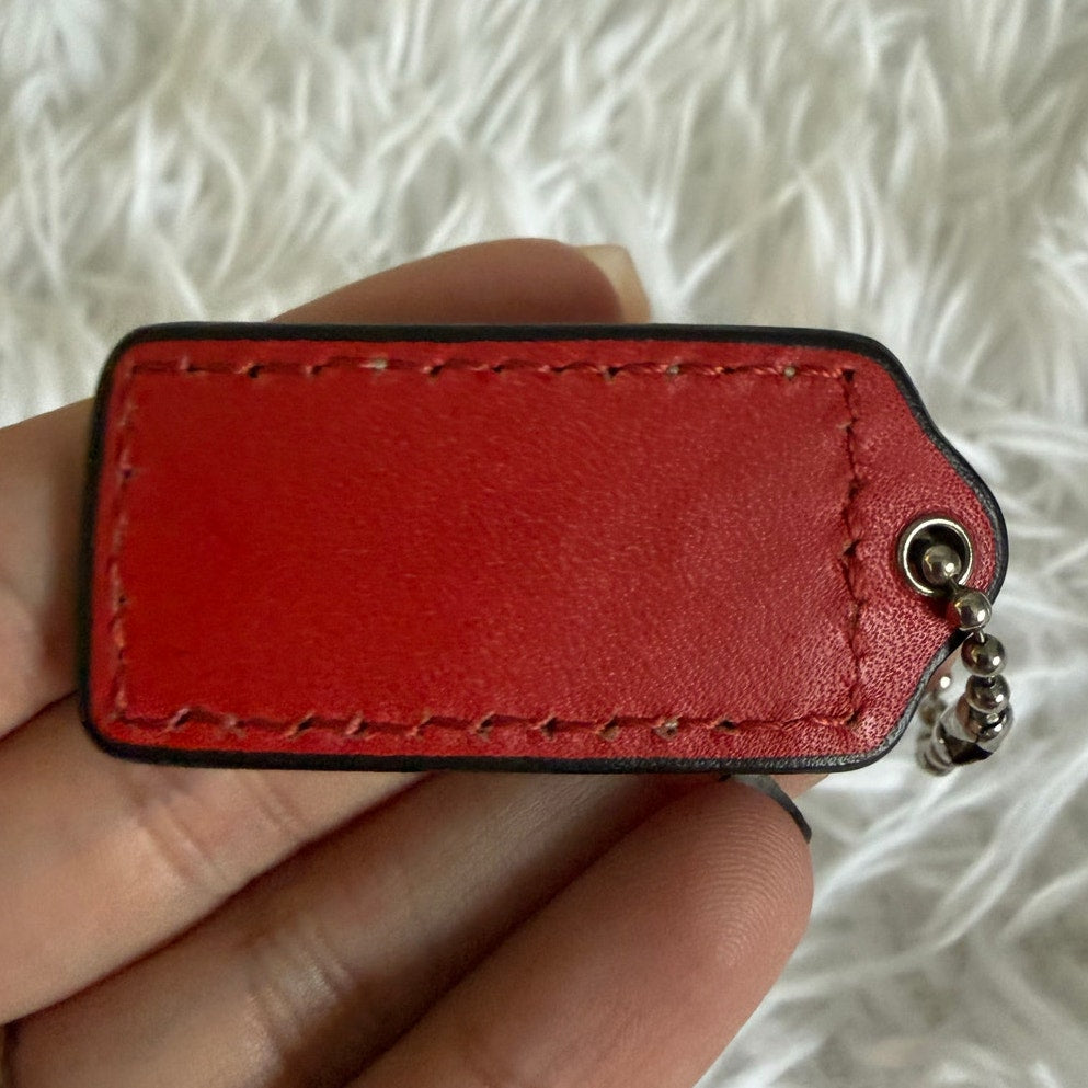 1.5" COACH Fob Bag Charm Hang tag Hangtag