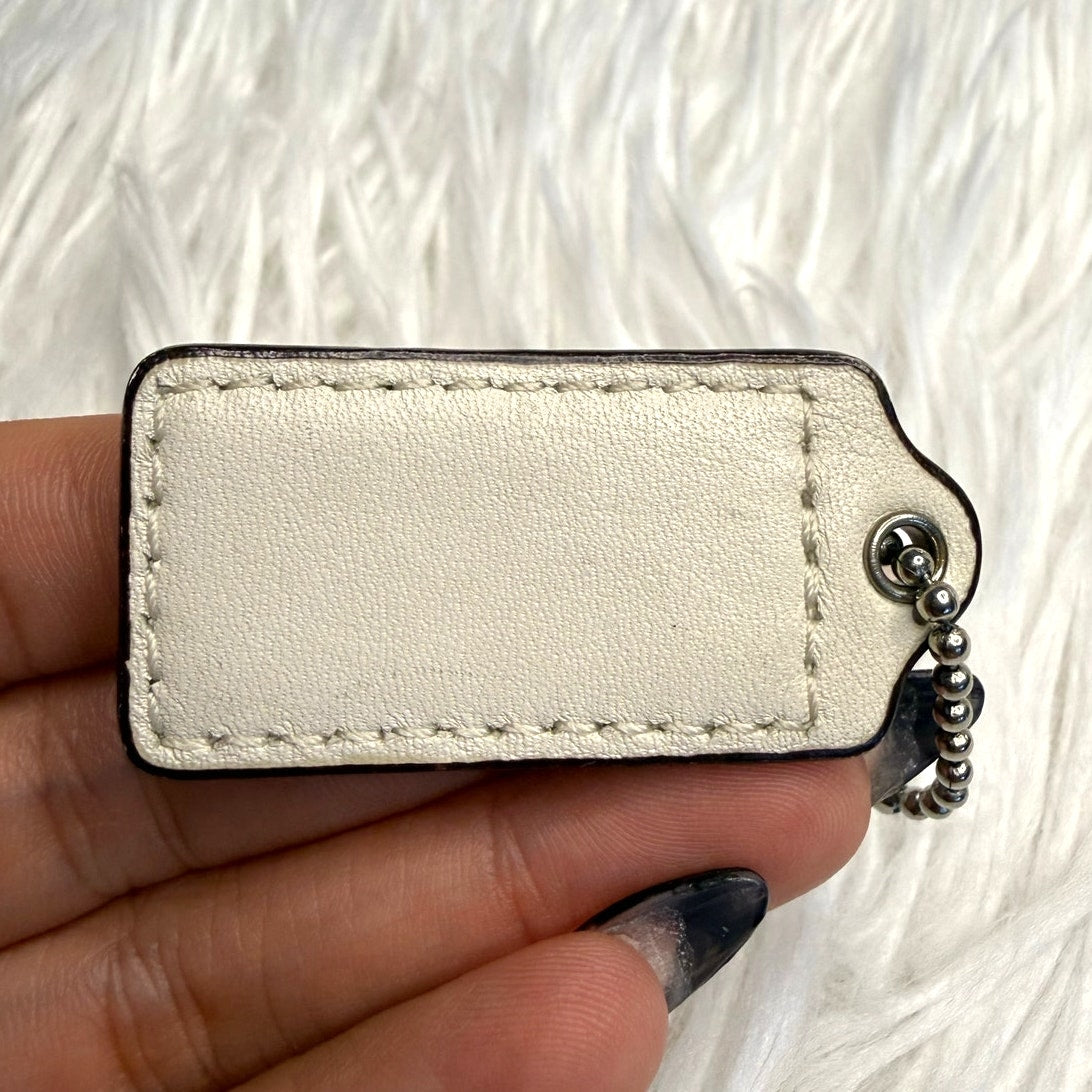 1.5” COACH Fob Bag Charm Hang tag Hangtag