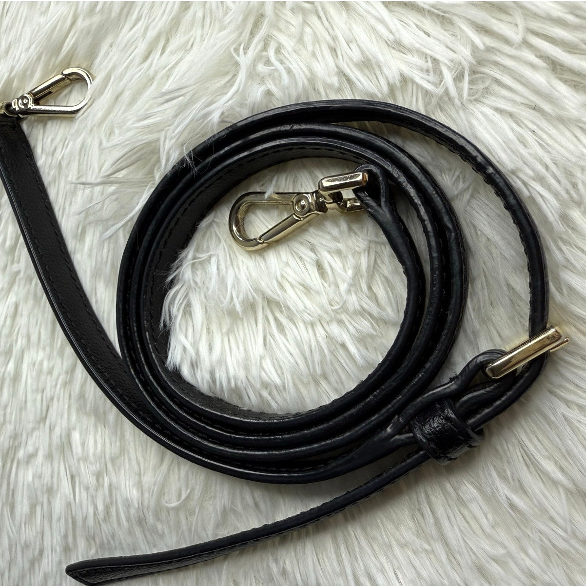 Black Gold Crossbody Replacement Strap
