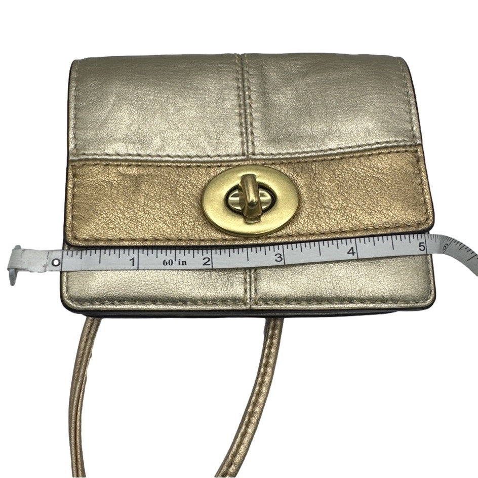 COACH Silver Gold Crossbody