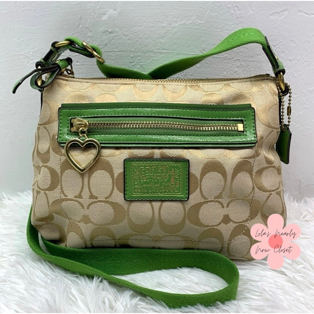 COACH Poppy Canvas Signature Crossbody