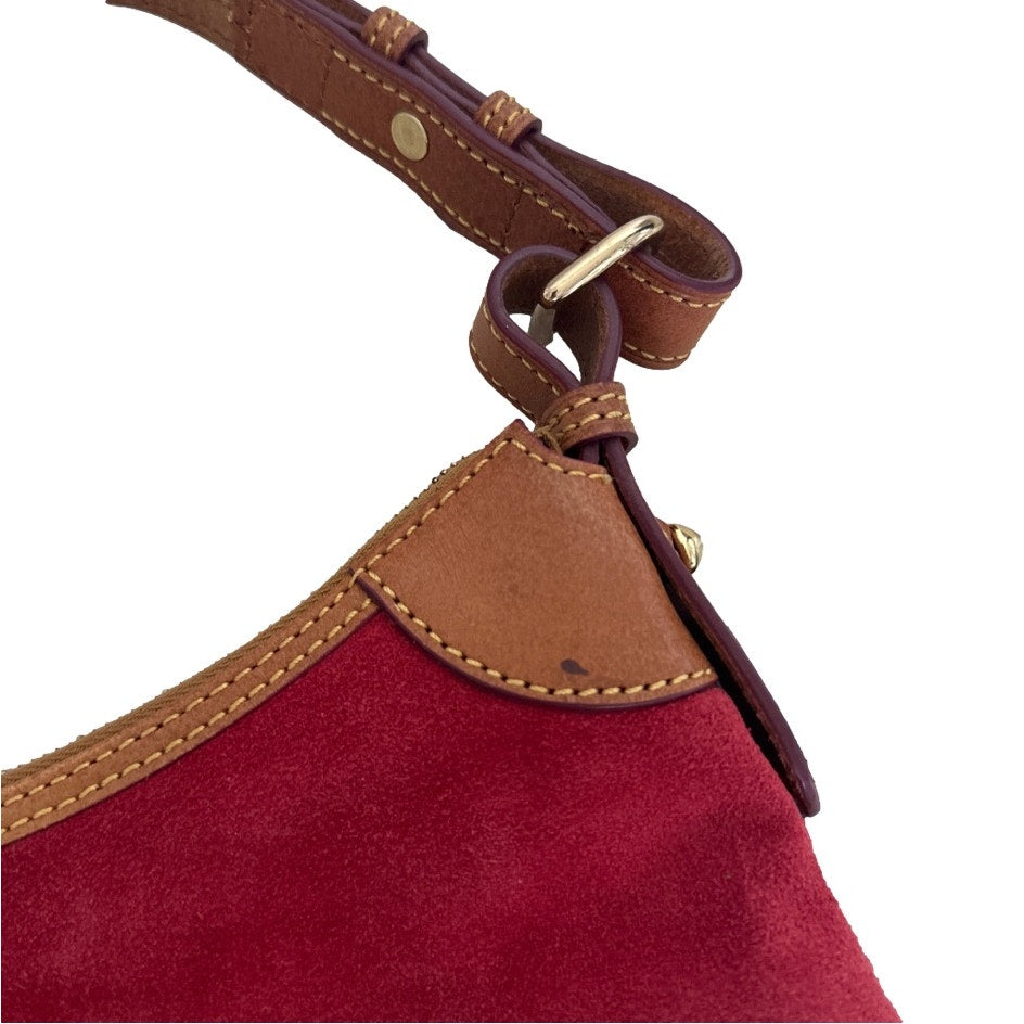 NWOT DOONEY & BOURKE Wine Red Suede Hobo Shoulder bag