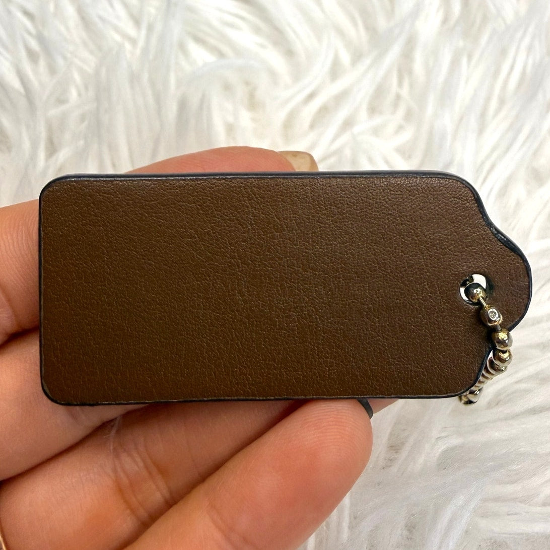2" COACH Fob Bag Charm Hang tag Hangtag