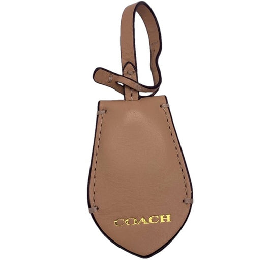 COACH Beige Bag Charm Key Fob