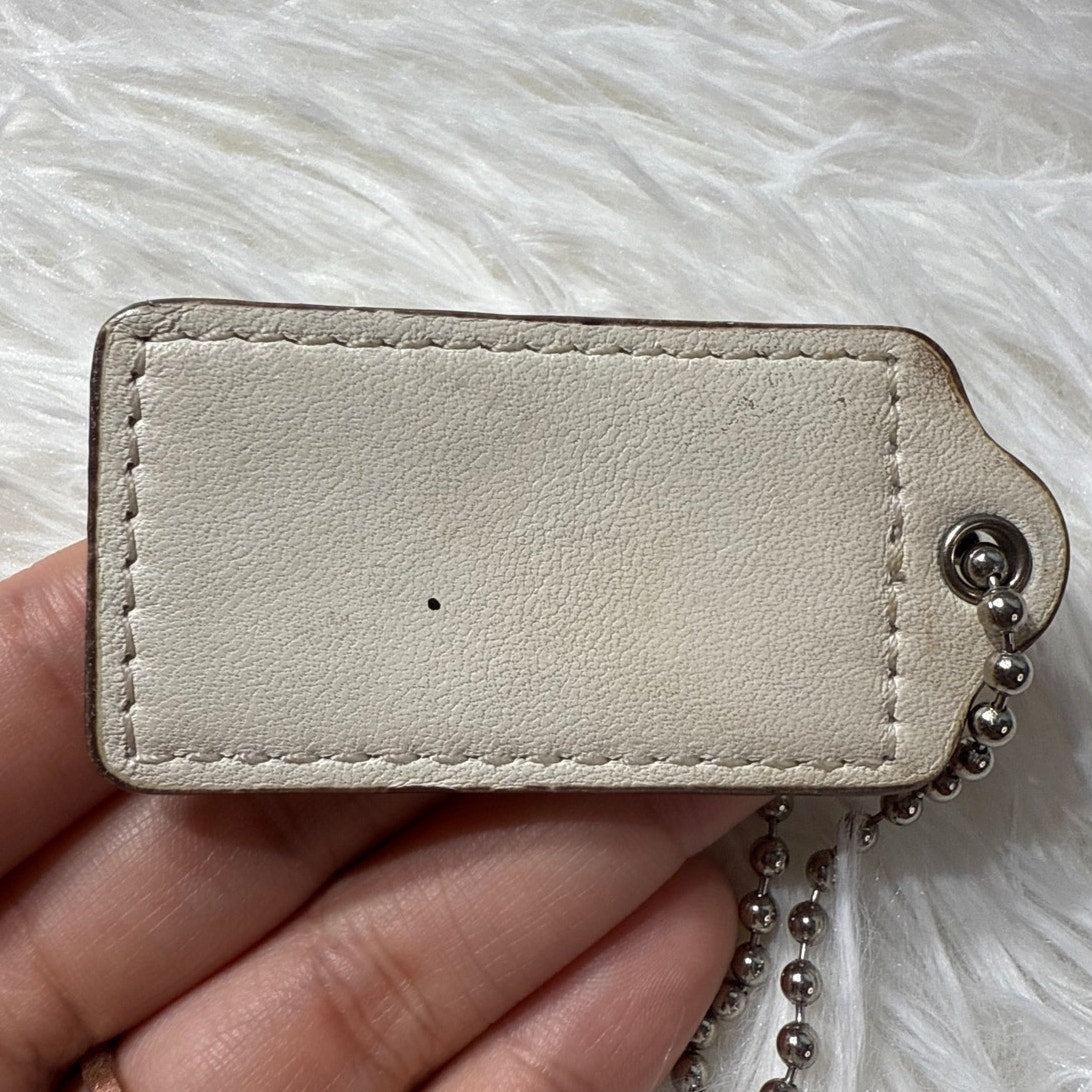 2" COACH Fob Bag Charm Hang tag Hangtag