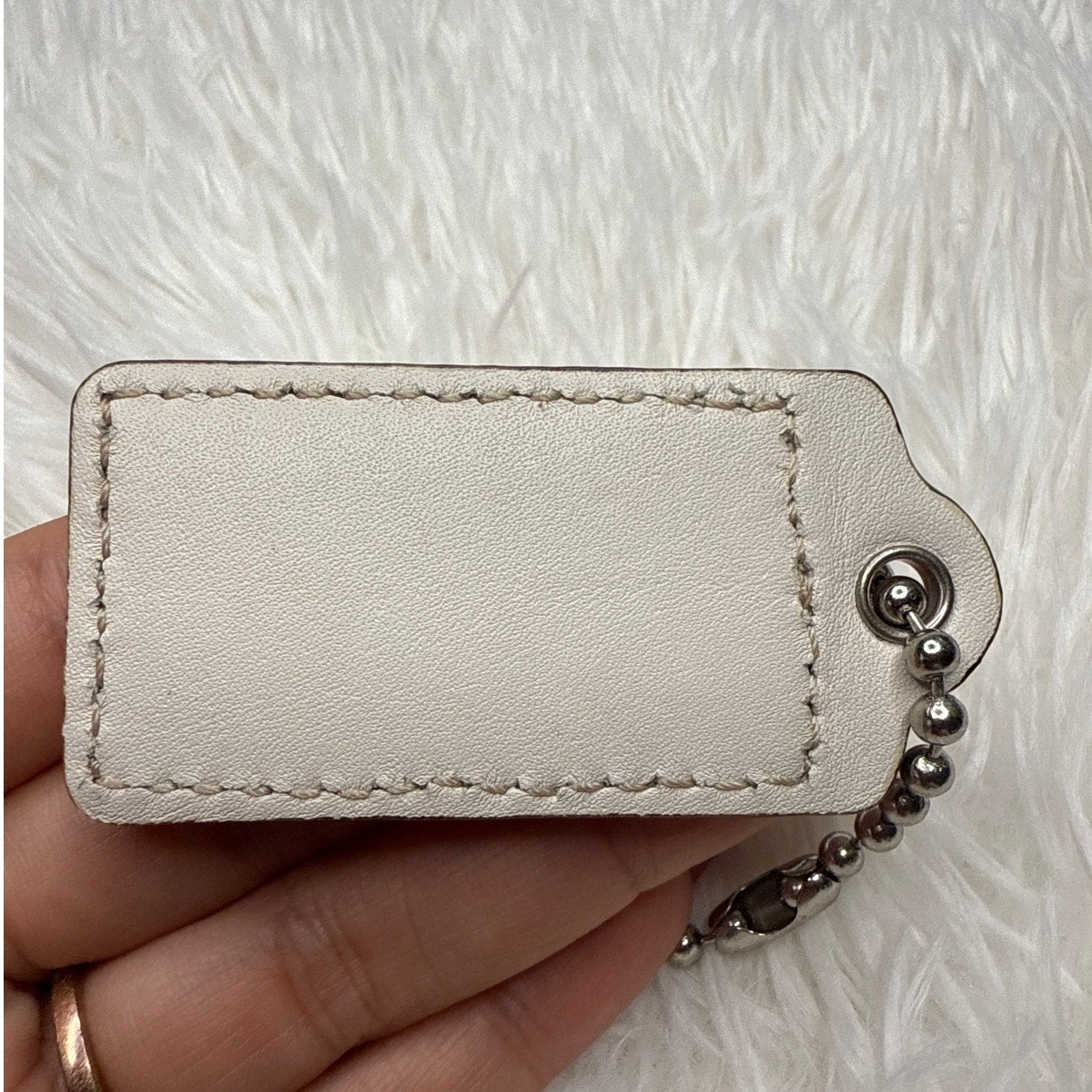 2" COACH Fob Bag Charm Hang tag Hangtag