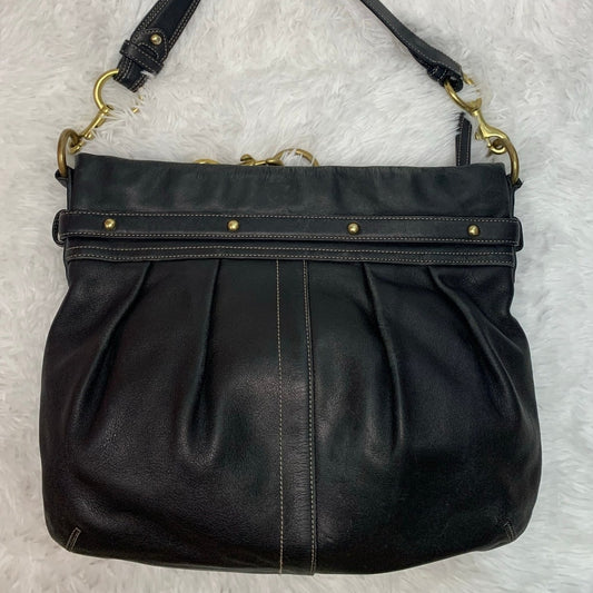 Vintage Coach y2k Hamptons Pleated Leather Hobo Shoulder Bag