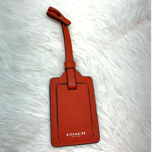 Coach Red Luggage Tag Bag Picture Hangtag