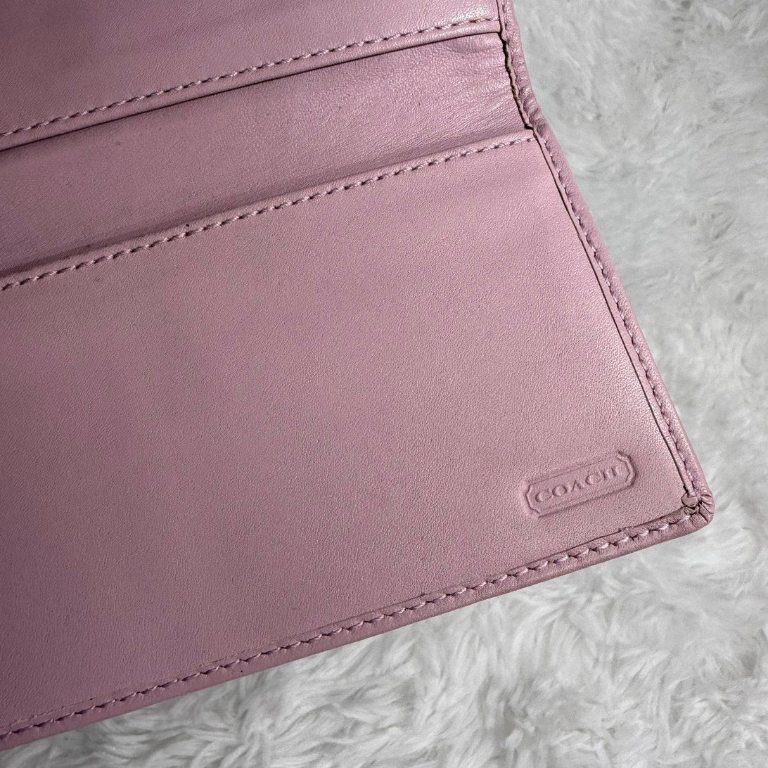 COACH y2k Lilac Checkbook
