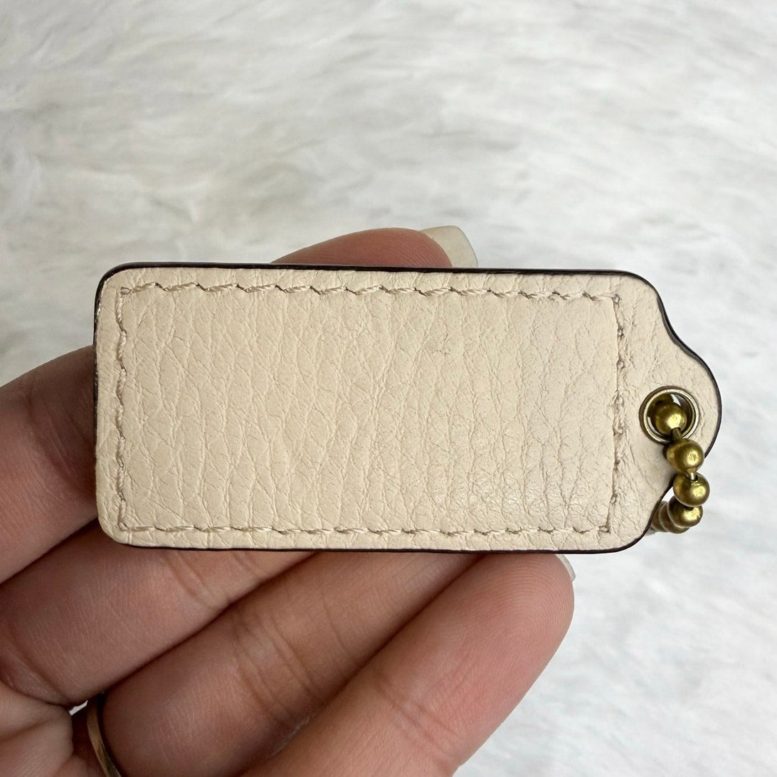 2" COACH Fob Bag Charm Hang tag Hangtag