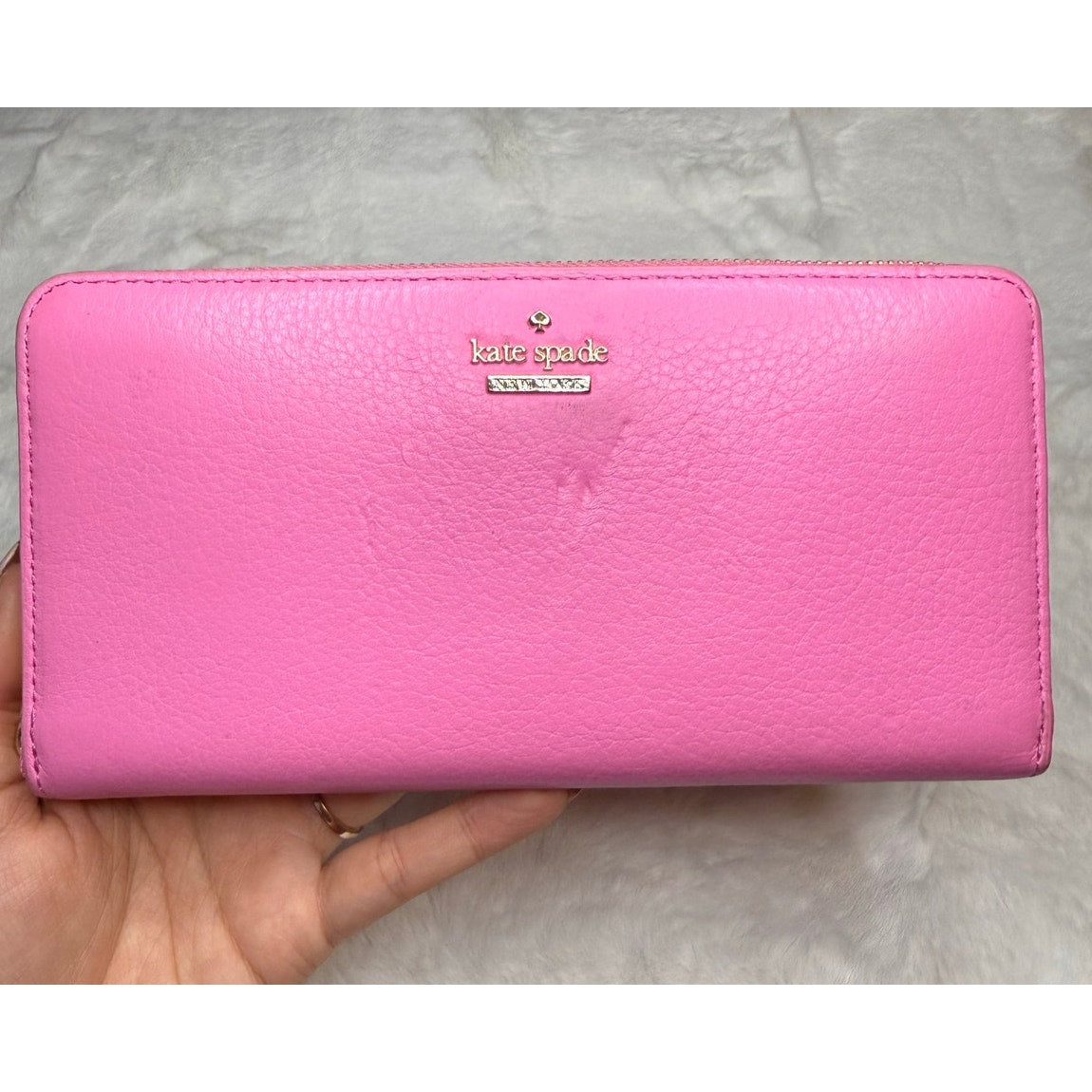 Kate Spade New York Pink Zip Around Wallet