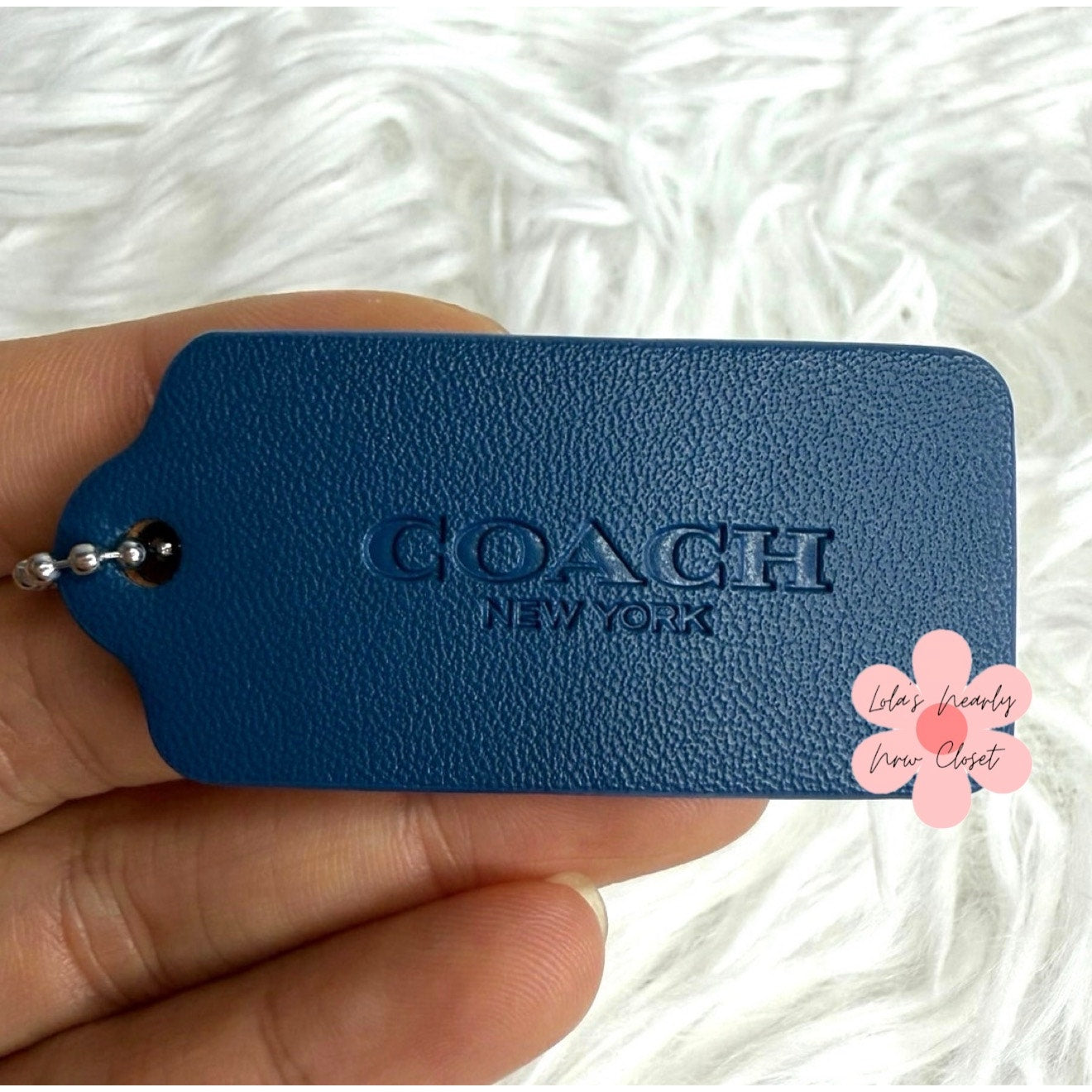 2" COACH Fob Bag Charm Hang tag Hangtag