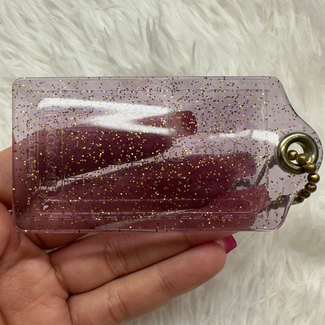 3" COACH Poppy Fob Bag Charm Hang tag Hangtag