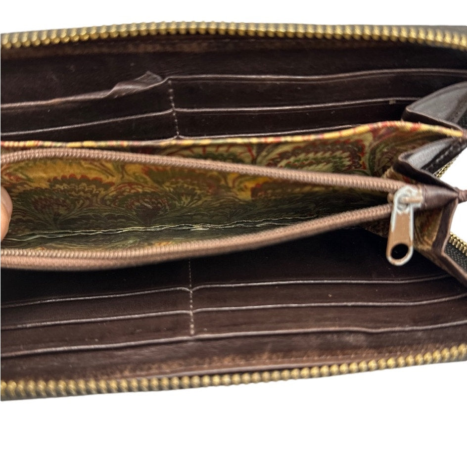 DOONEY & BOURKE Dark Brown Zip Around Wallet