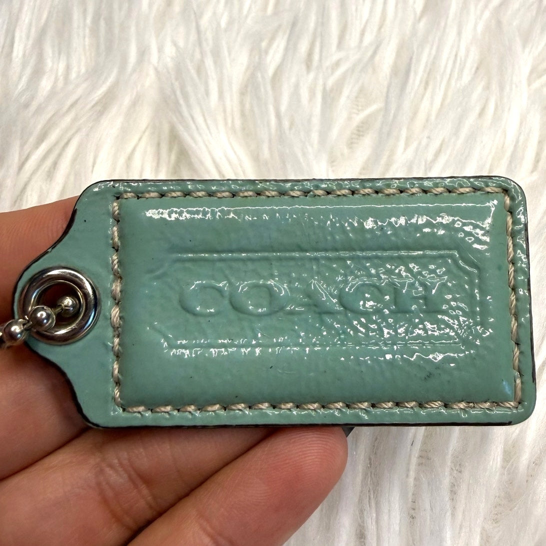 2" COACH Fob Bag Charm Hang tag Hangtag