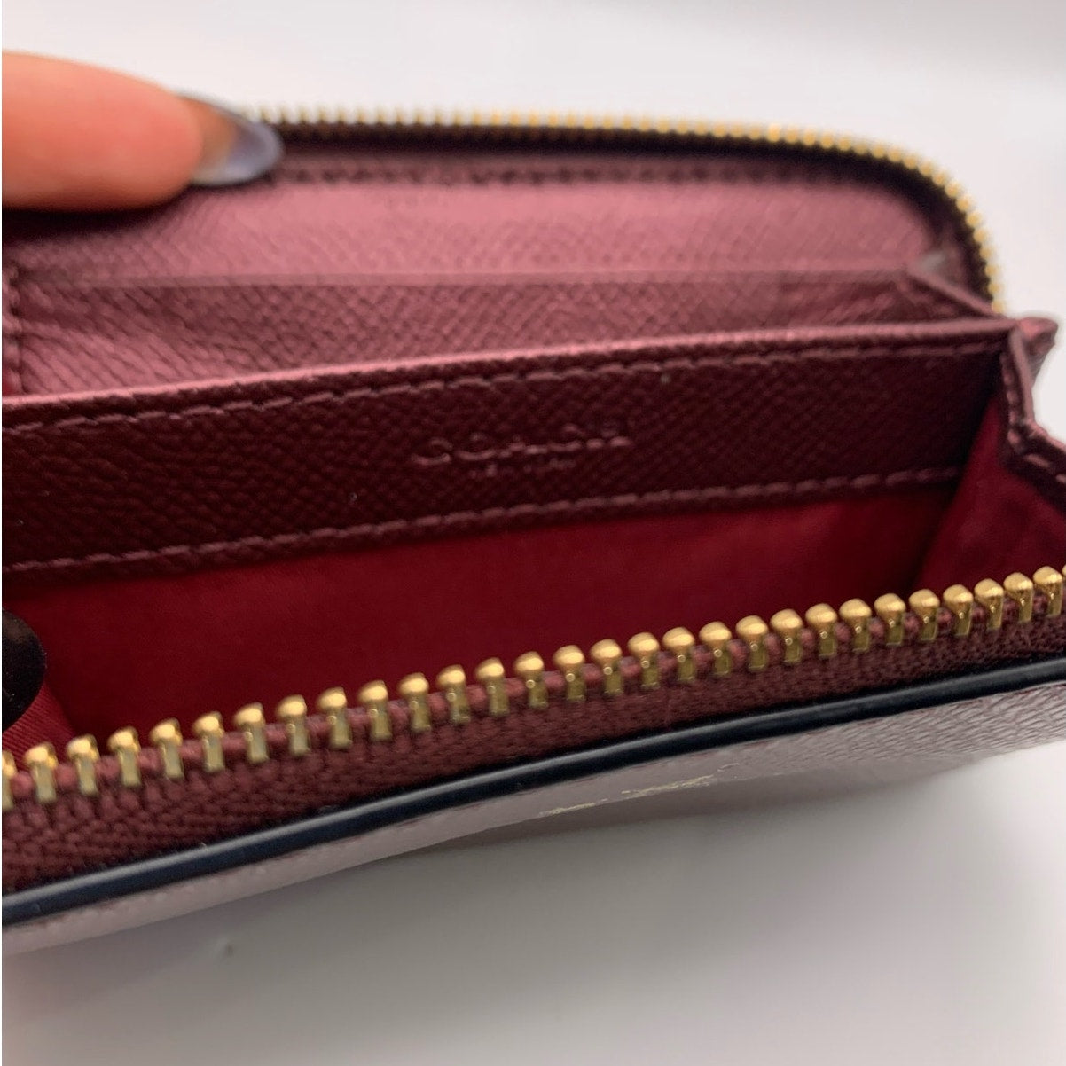 COACH Double Zip Coin Card Case