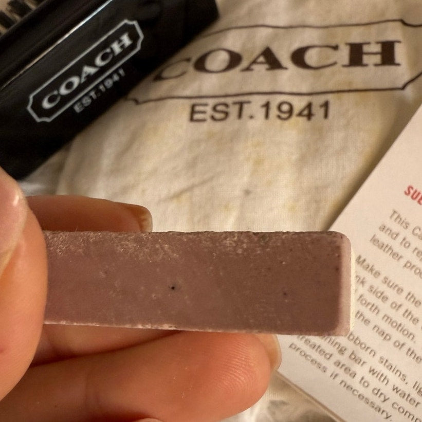 Vintage Coach Suede and Nubuck Care Kit with Small Dust Bag