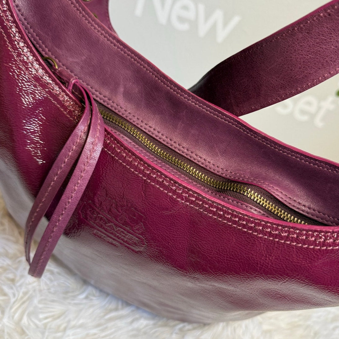 y2k COACH Patent Leather Hobo Shoulder bag Crossbody