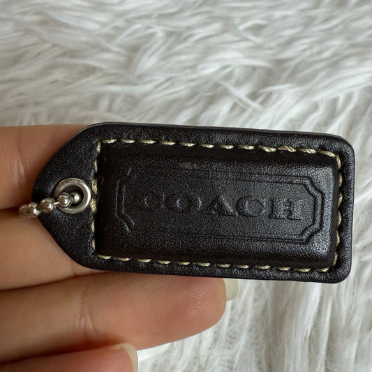 2" y2k COACH Vintage Fob Bag Charm Hang tag Hangtag