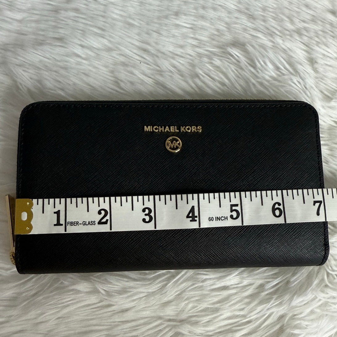 NWOT Michael Kors Black Zip Around Wallet