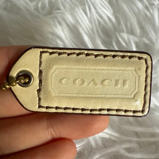 2" y2k COACH Fob Bag Charm Hang tag Hangtag