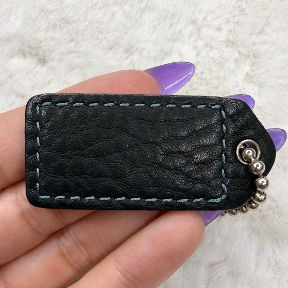 1.5" y2k COACH Vintage Fob Bag Charm Hang tag Hangtag