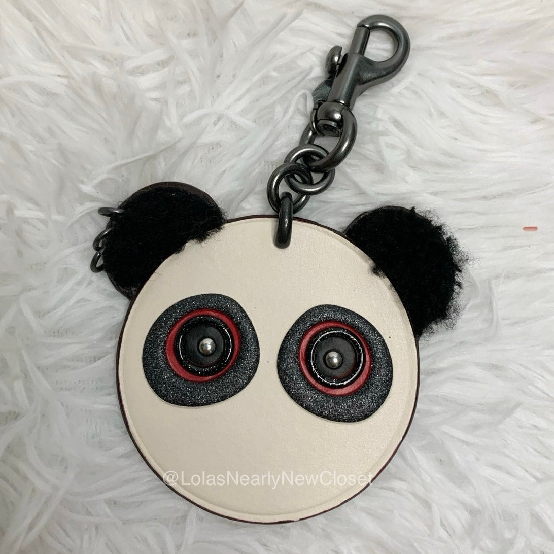 Coach F21540 Rocky Panda Face Bag Charm