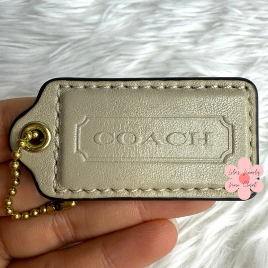 2" COACH Fob Bag Charm Hang tag Hangtag