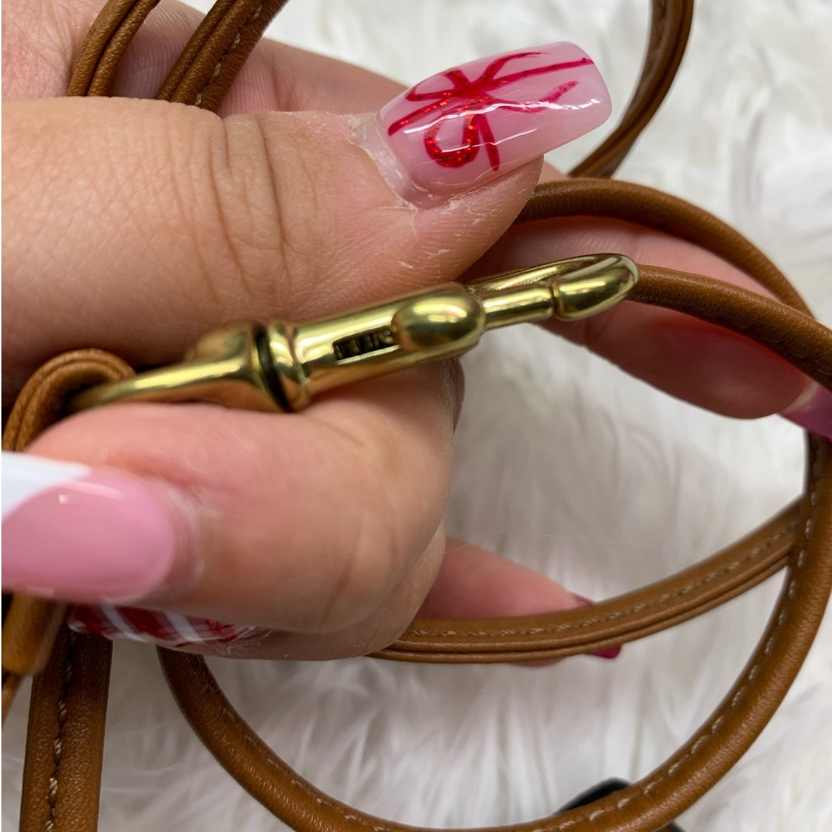 1" COACH Small Fob Bag Charm Hang tag Hangtag and Replacement Strap
