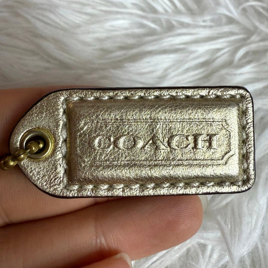 1.5" y2k COACH vintage Fob Bag Charm Hang tag Hangtag
