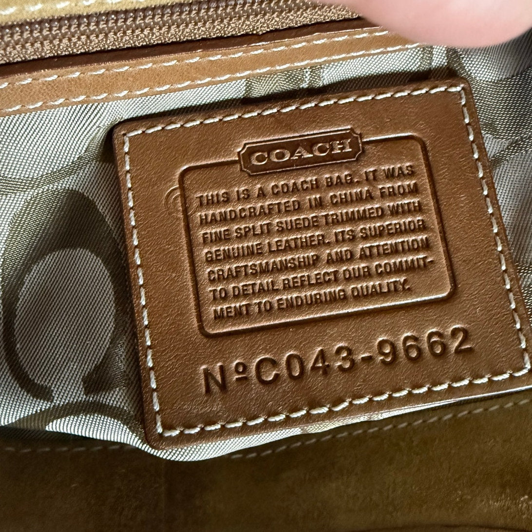 y2k COACH Vintage Tan Soho Double Strap Shoulder Bag Purse