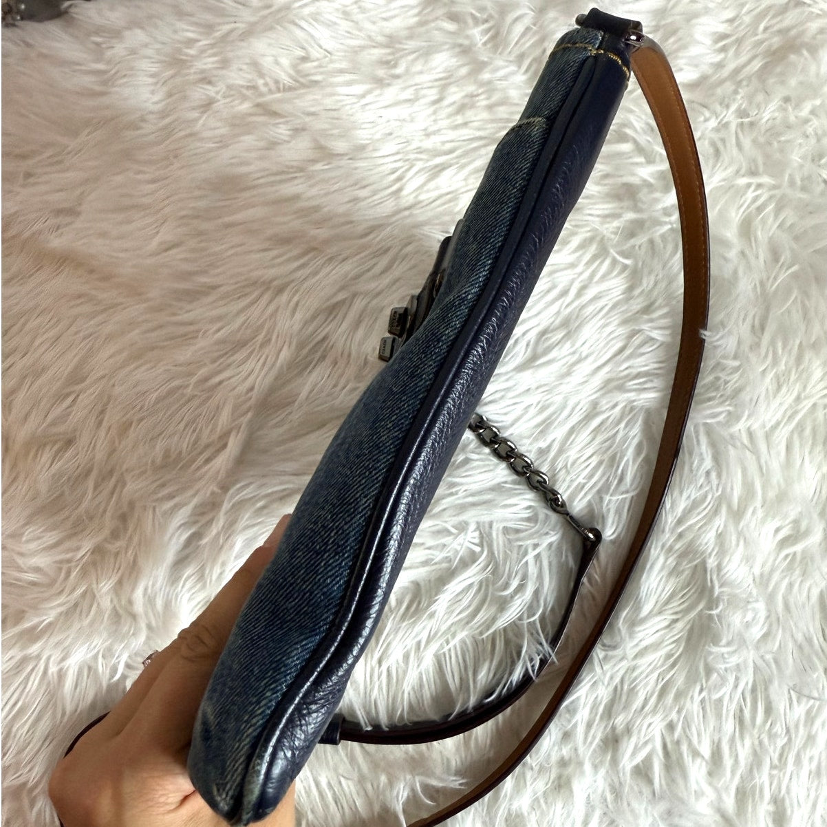 Coach Denim Swagger Swingpack Crossbody