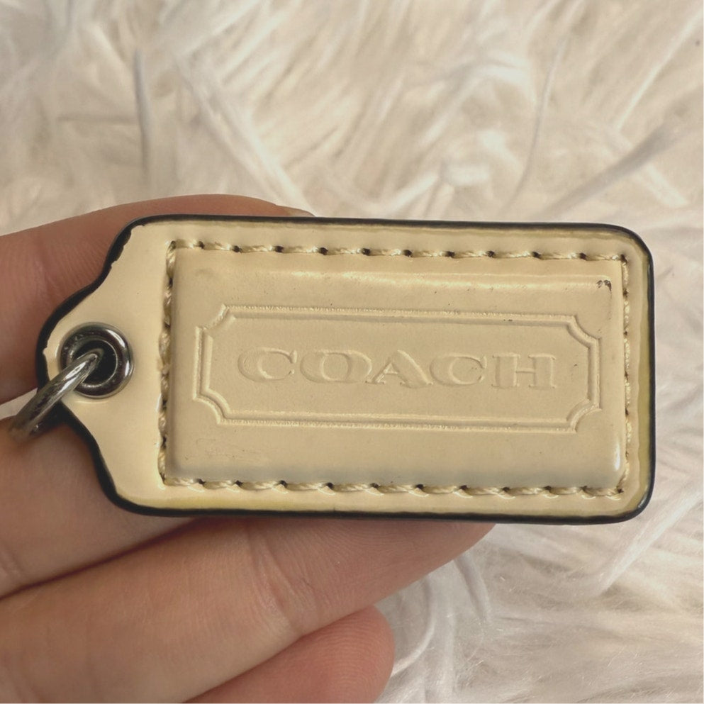 1.5" COACH Fob Bag Charm Hang tag Hangtag