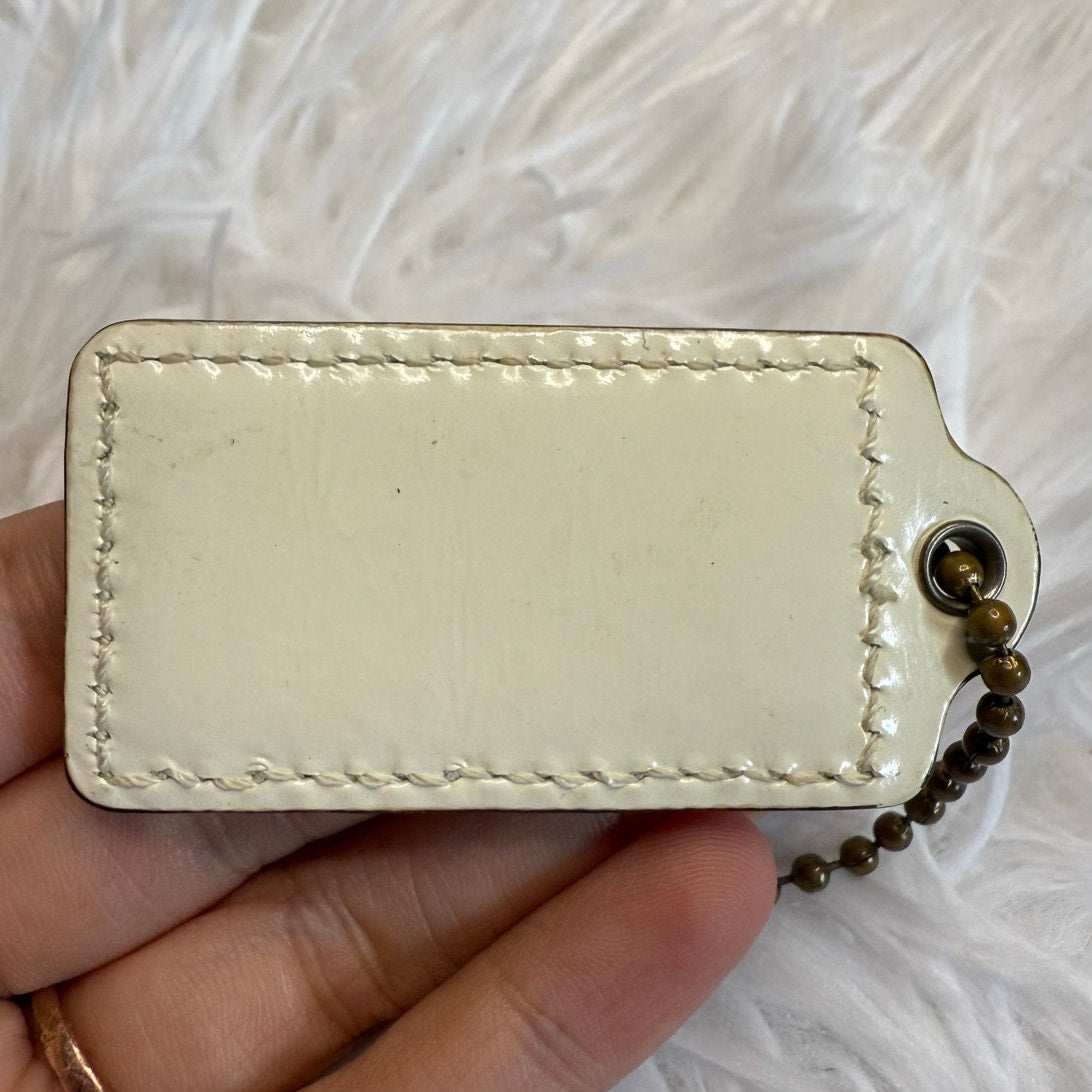 2" COACH  Fob Bag Charm Hang tag Hangtag