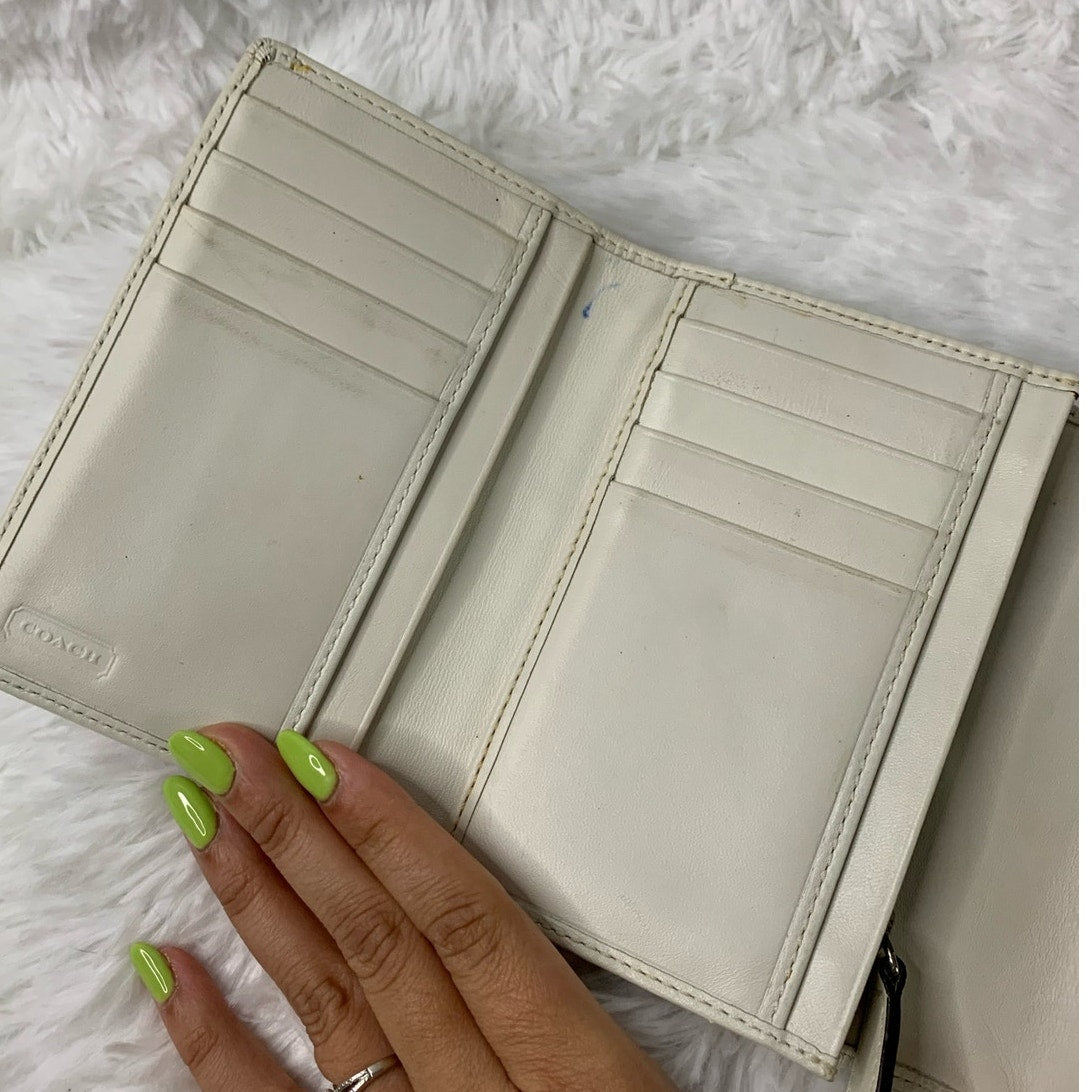 y2k Coach Lilac White Wallet