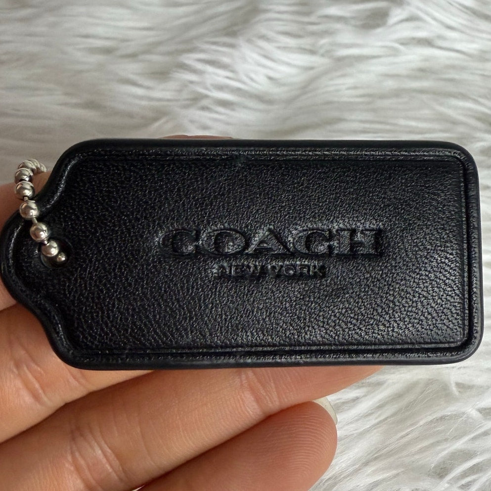 2" COACH  Fob Bag Charm Hang tag Hangtag