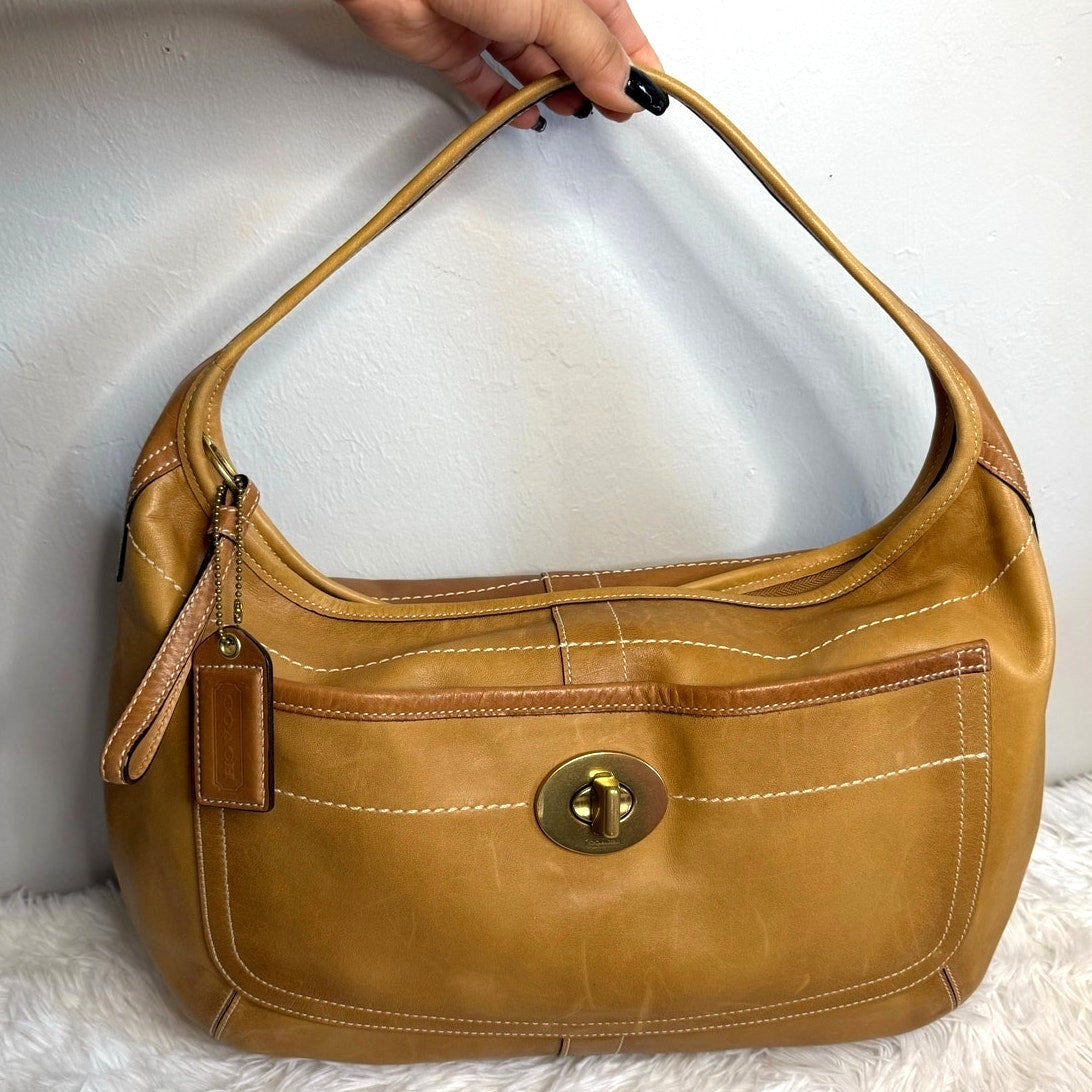 Vintage Coach y2k 10741 Two-Tone Ergo Hobo Bag One Shoulder Bag