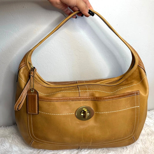 Vintage Coach y2k 10741 Two-Tone Ergo Hobo Bag One Shoulder Bag